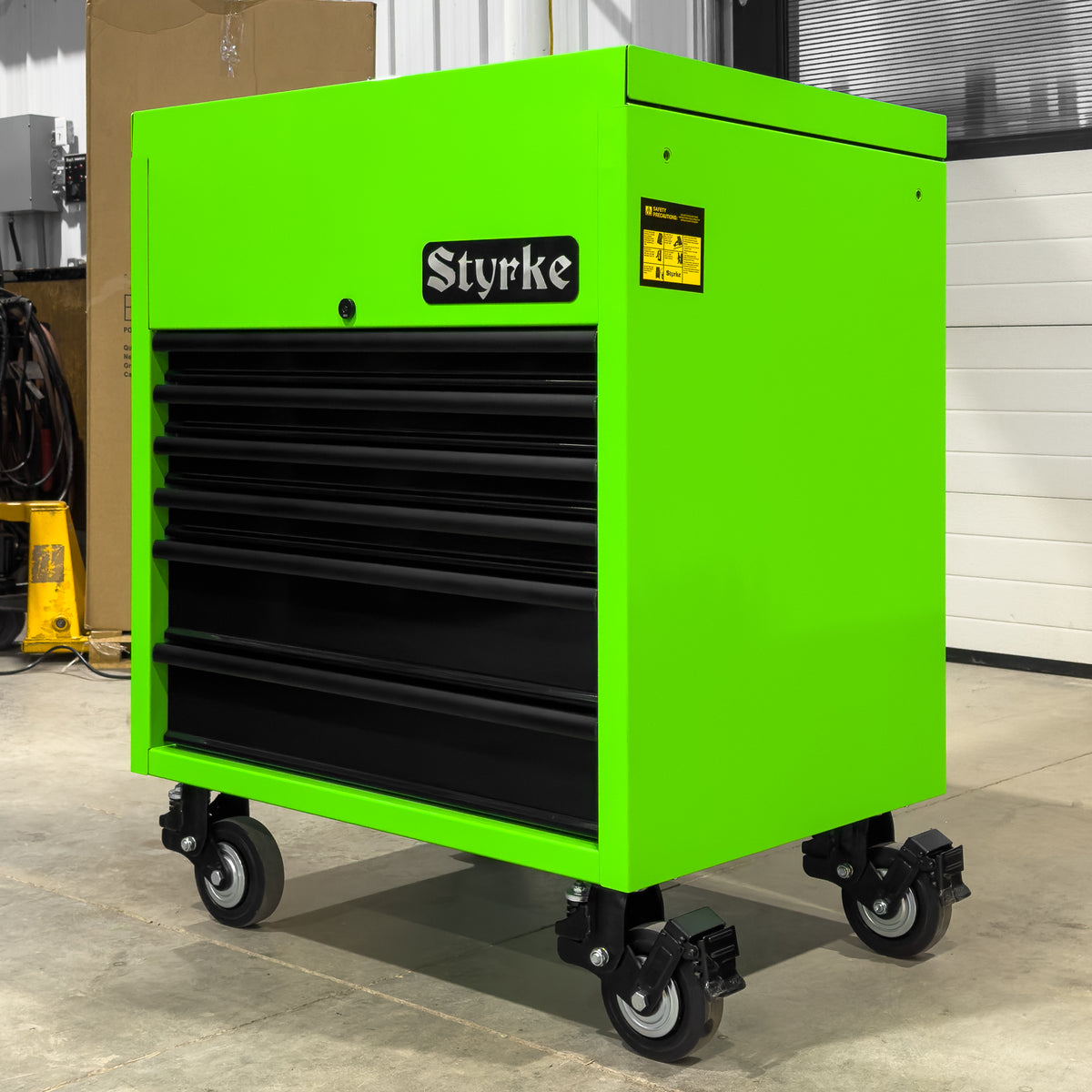 Styrke 36" Tool Chest with Sliding Top - Lime Green/Black/Black
