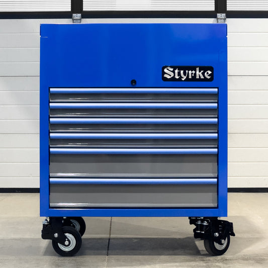 Styrke 36" Tool Chest with Sliding Top - Blue/Grey/Blue