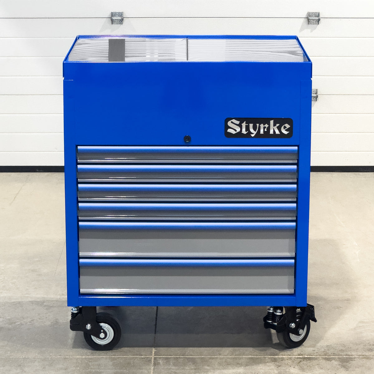 Styrke 36" Tool Chest with Sliding Top - Blue/Grey/Blue