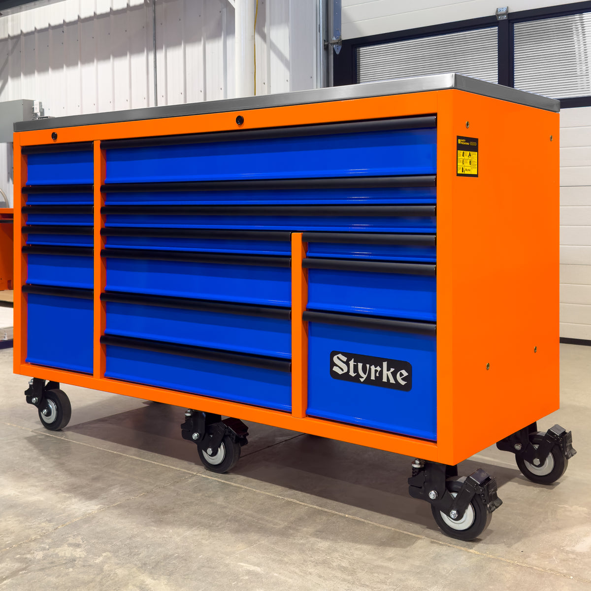Styrke 72" Tool Chest - Orange/Blue/Black