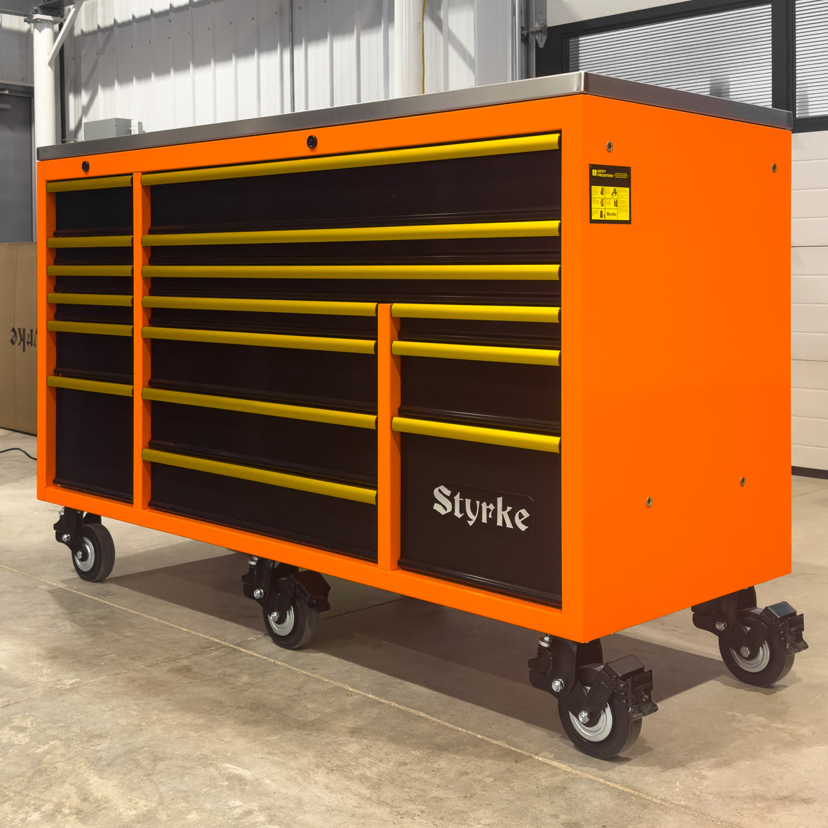 Styrke 72" Tool Chest - Orange/Black/Yellow