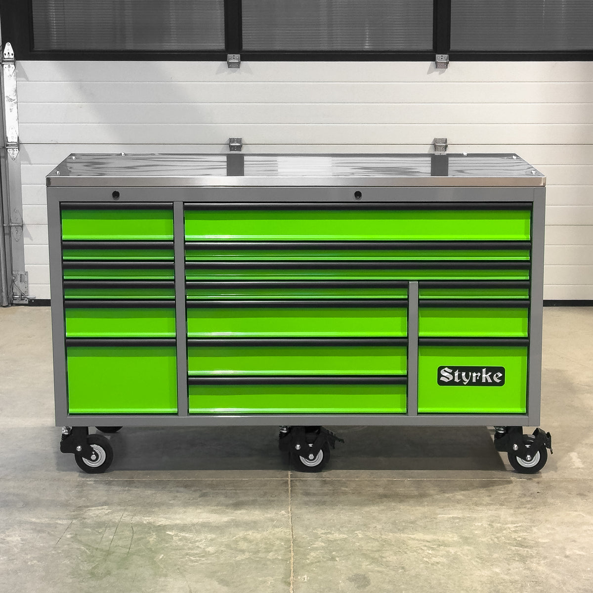 Styrke 72" Tool Chest - Grey/Lime Green/Black