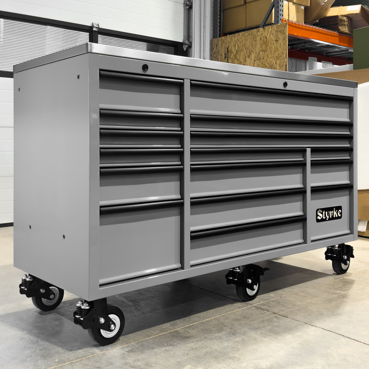 Styrke 72" Tool Chest - Grey/Grey/Black