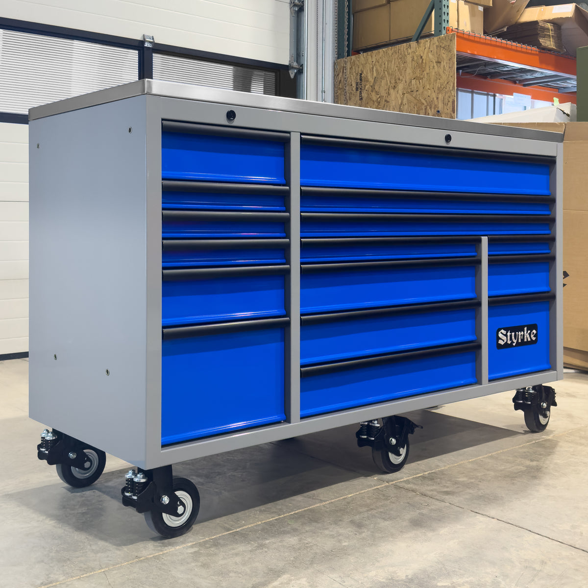 Styrke 72" Tool Chest - Grey/Blue/Black