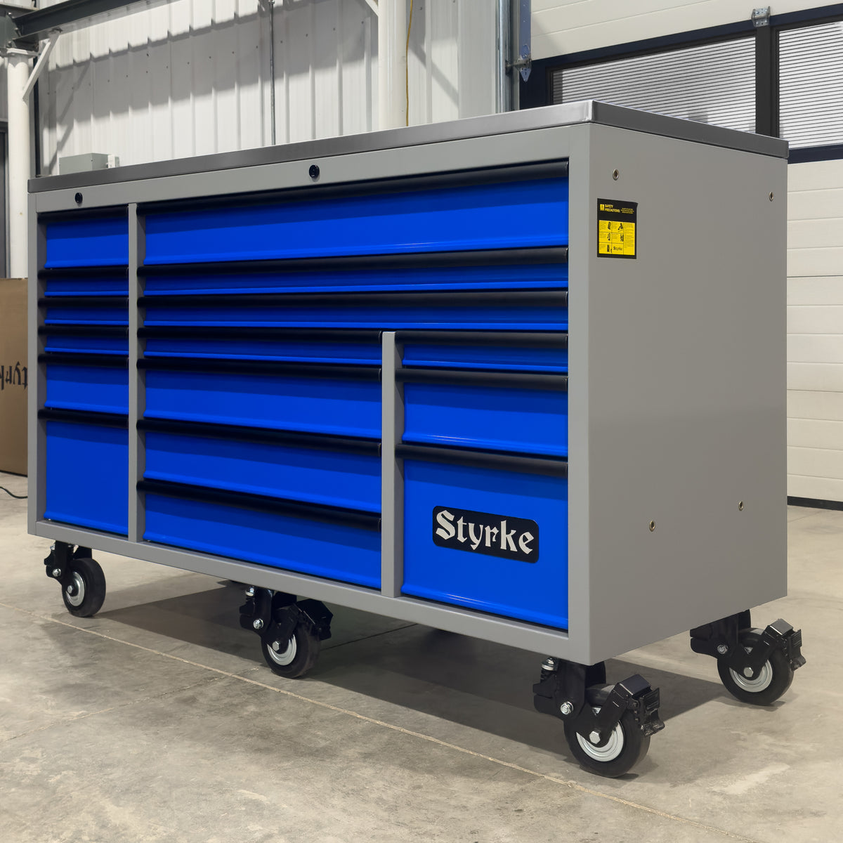 Styrke 72" Tool Chest - Grey/Blue/Black
