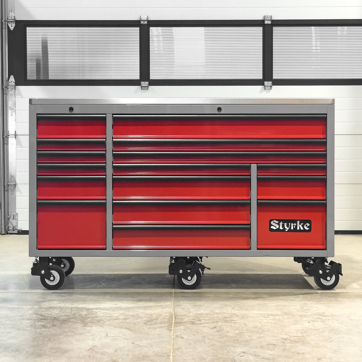 *SCRATCH AND DENT* Styrke 72" Tool Chest - Grey/Red/Black