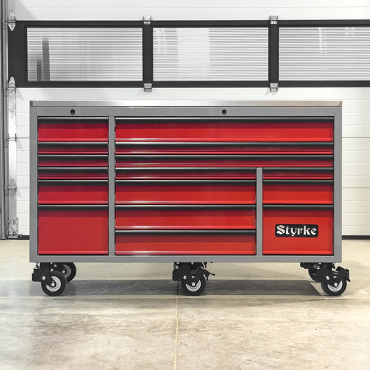 *SCRATCH AND DENT* Styrke 72" Tool Chest - Grey/Red/Black