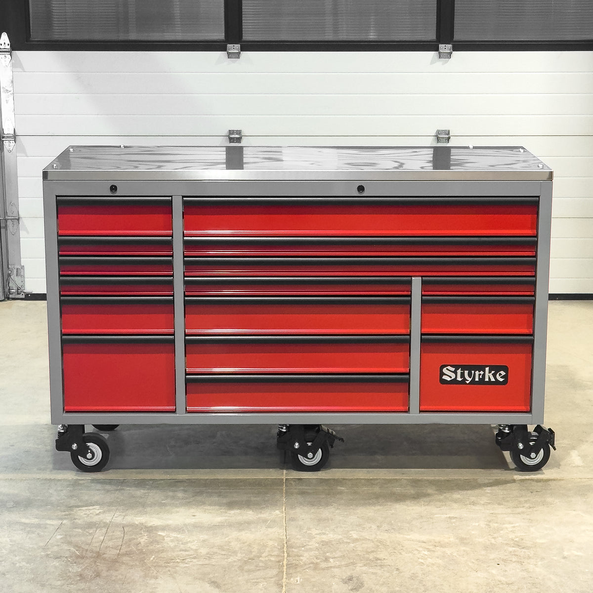 *SCRATCH AND DENT* Styrke 72" Tool Chest - Grey/Red/Black