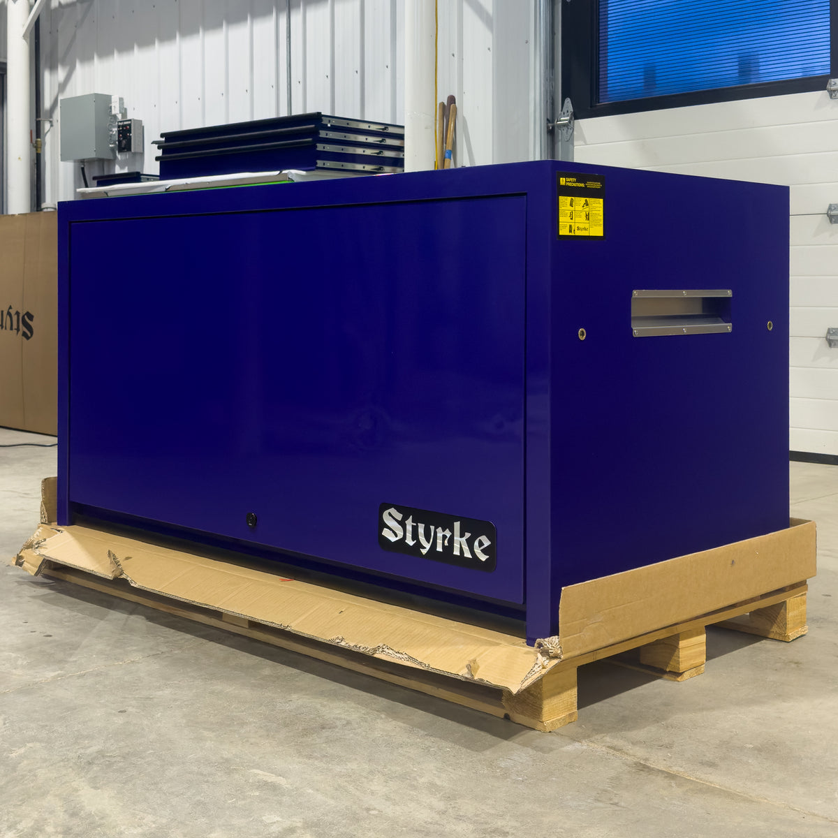 *SCRATCH AND DENT* Styrke 54" Hutch - Purple/Purple/Black