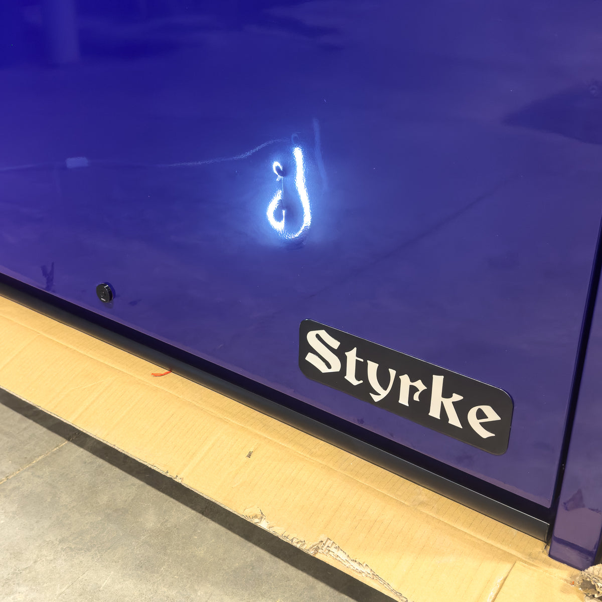 *SCRATCH AND DENT* Styrke 54" Hutch - Purple/Purple/Black