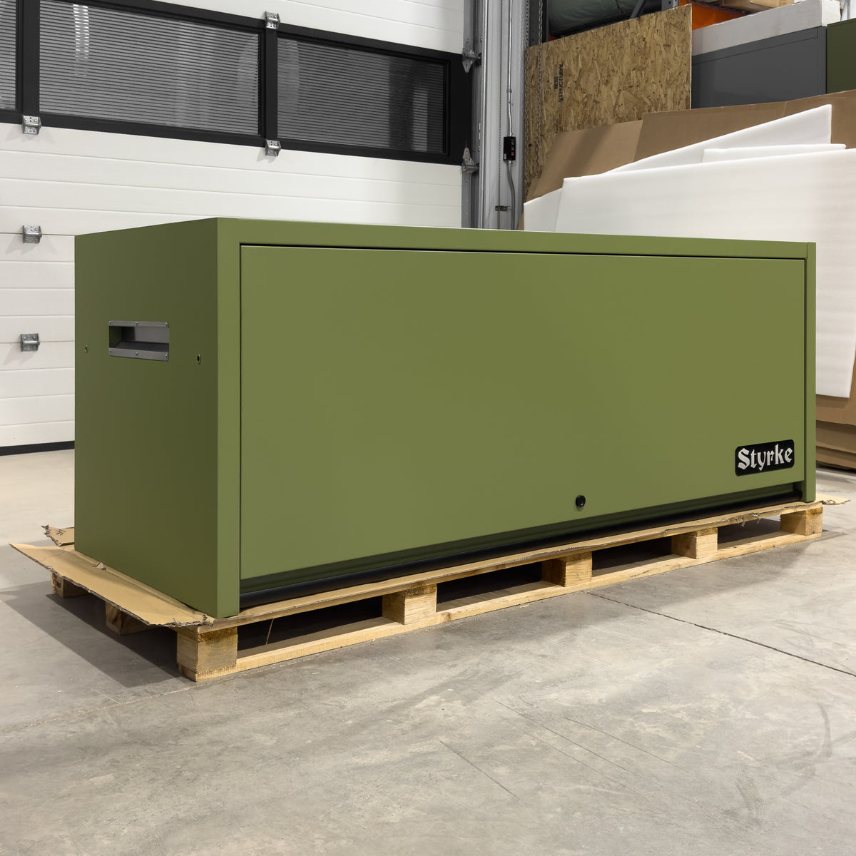 Styrke 72" Hutch *SCRATCH & DENT* - Olive Green/Olive Green/Black