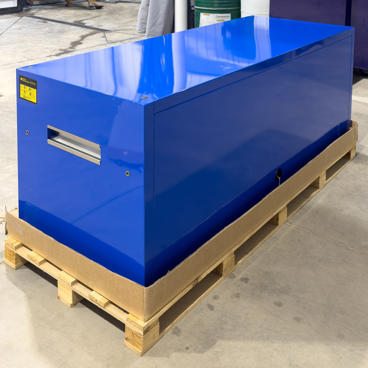*SCRATCH AND DENT* Styrke 72" Hutch - Blue/Blue/Black
