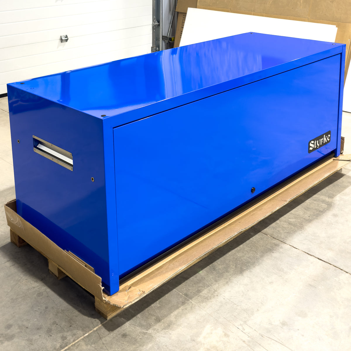 *SCRATCH AND DENT* Styrke 72" Hutch - Blue/Blue/Black