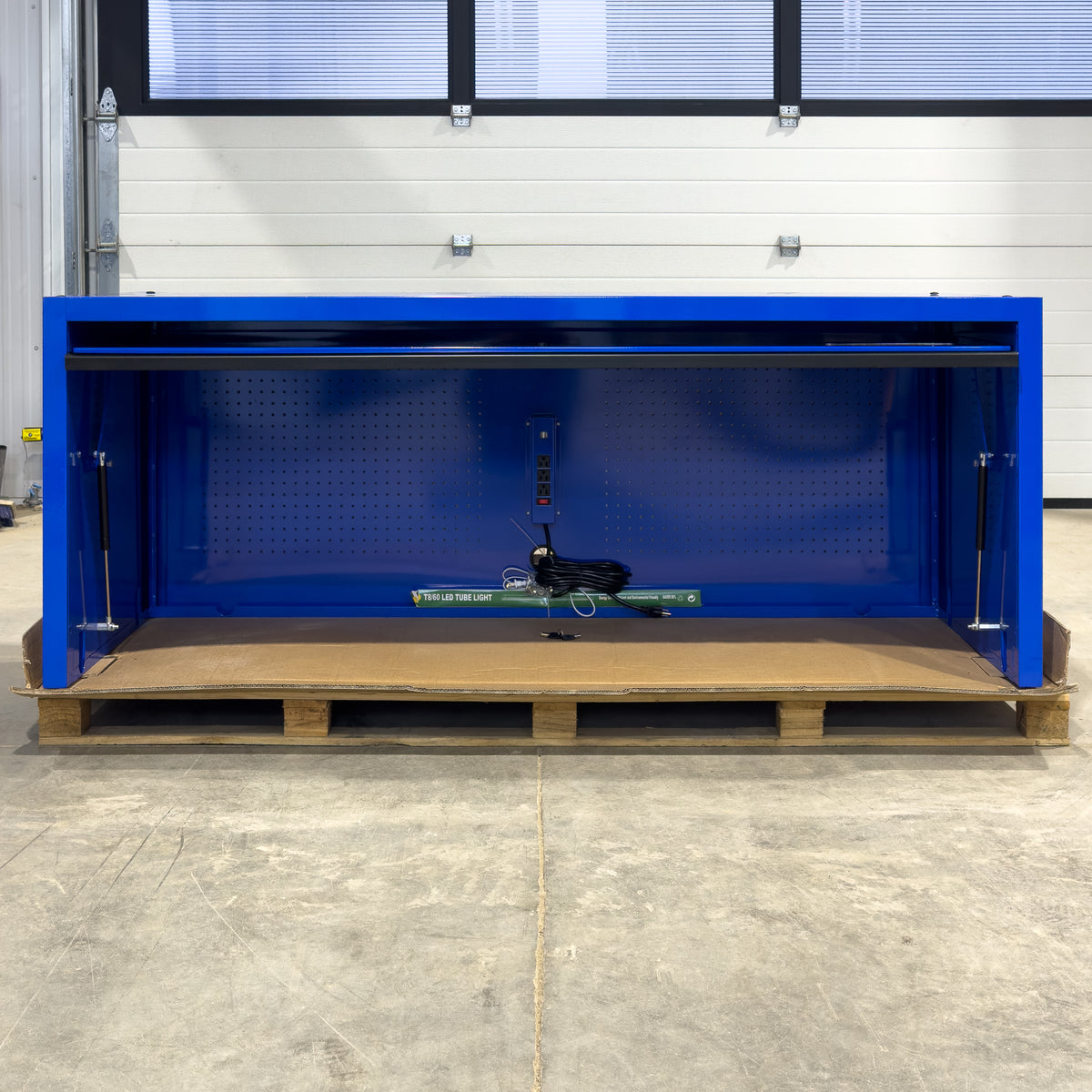 *SCRATCH AND DENT* Styrke 72" Hutch - Blue/Blue/Black