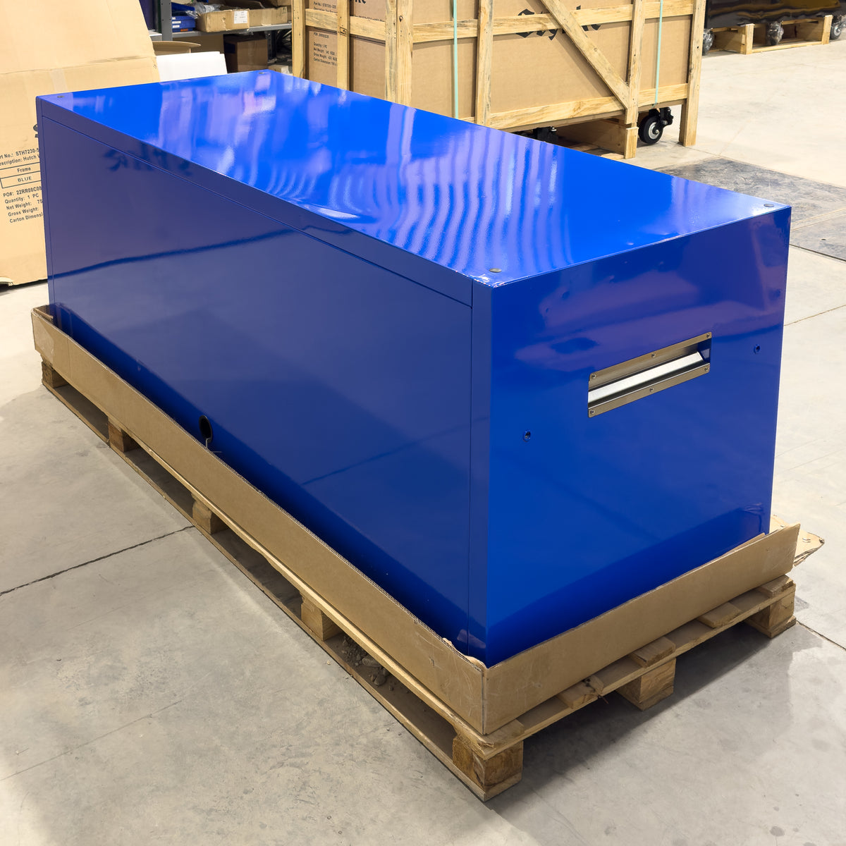 *SCRATCH AND DENT* Styrke 72" Hutch - Blue/Black/Black