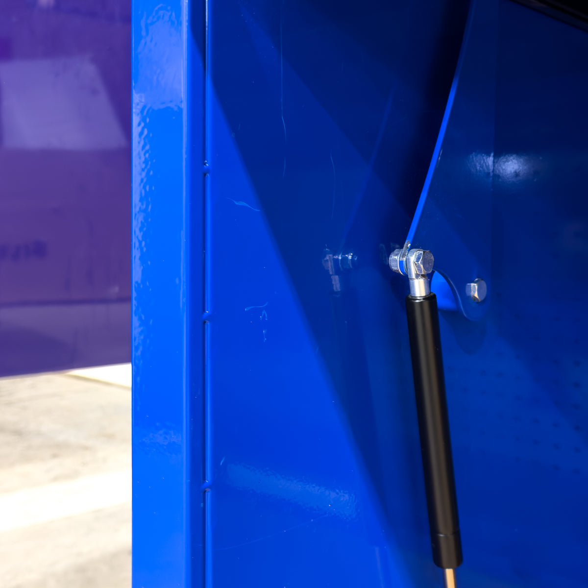 *SCRATCH AND DENT* Styrke 72" Hutch - Blue/Black/Black